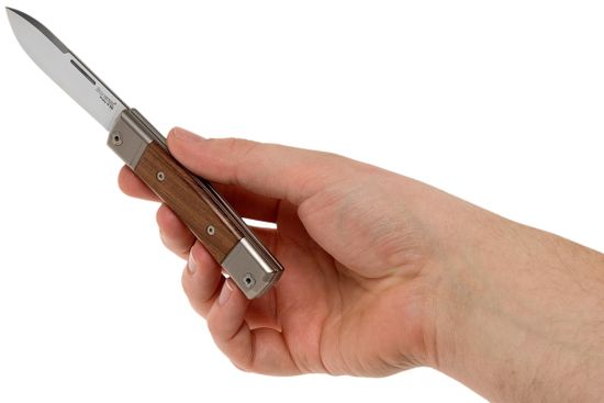 Складной нож Lion Steel "BestMan" L/BM2 ST c клинком из стали Böhler M390 Microclean®, рукоять дерево (Santos)