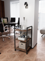 Полка стеллаж на колесиках Mobilis