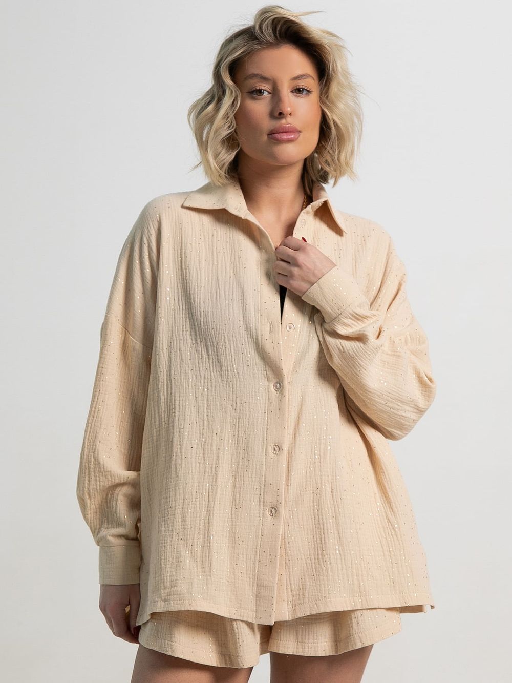 Костюм хлопковый Илария (бежевый) К15344-1М LT Collection