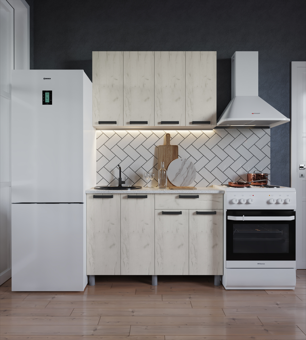 Кухня ДИОР готовое решение 1,2м