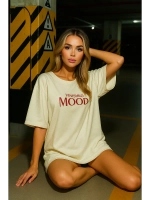 Футболка оверсайз с принтом Vinishko mood