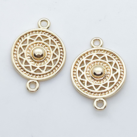 Коннектор, цвет золото, размер 19*13 мм, цена за 1 шт