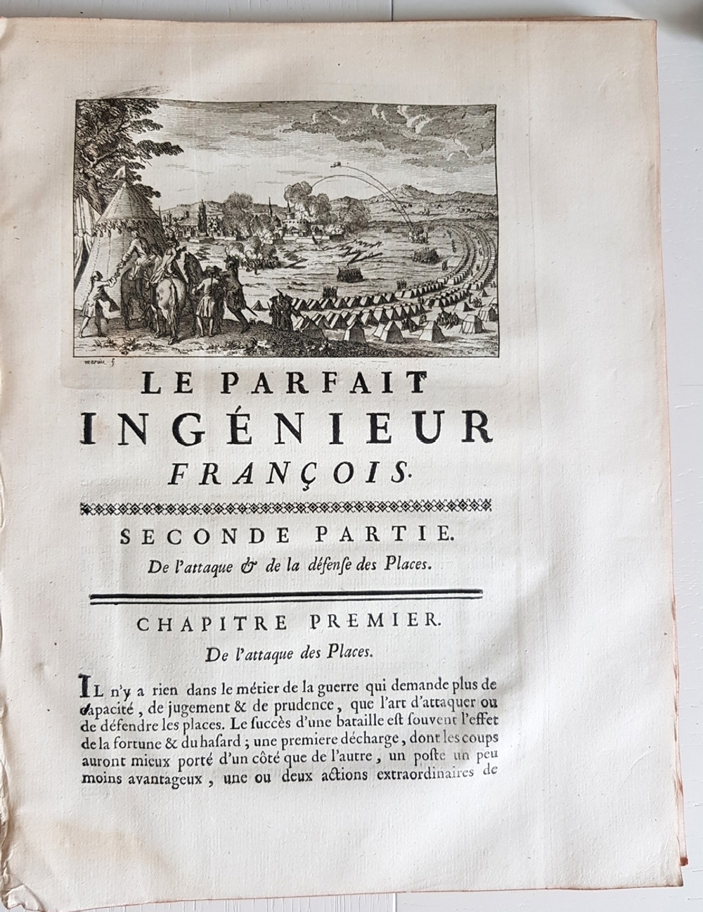 "Le parfait ou la fortification offensive et defensive"  M.Abbe Deidier   1757 г.