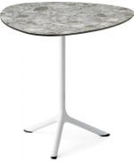 Стол ламинированный обеденный Scab Design Tripe, белый, зернистый