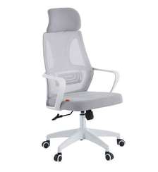 Офисное кресло Chairman CH636 белый пластик, светло-серый