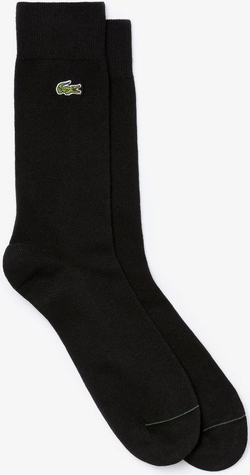 Теннисные носки Lacoste Men's Embroidered Crocodile Cotton Blend Socks 1P - черный
