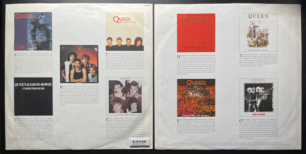 Queen ‎– Greatest Hits II 2LP (Европа 1991г.)