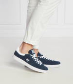 Кожаные кроссовки court Lacoste - темно-синий(746SMA0065)