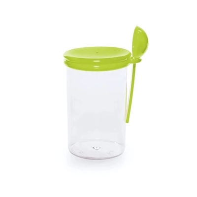 Банка для сыпучих продуктов с ложкой, 0,75л