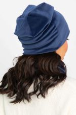 Комплект шапка шестиклинка и снуд (синяя) ШШС6-23М LT Collection