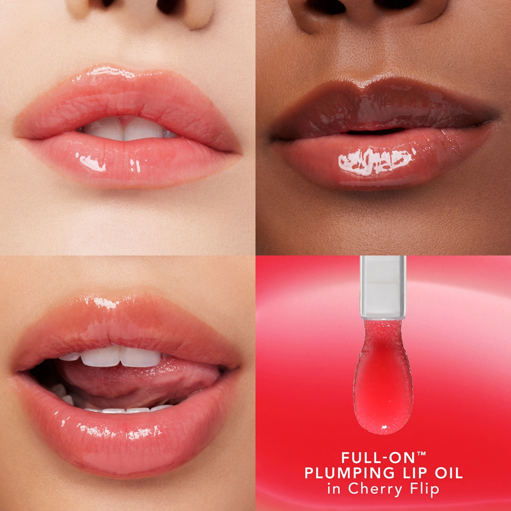 Buxom FULL ON PLUMPING LIP OIL - Увлажняющий блеск для губ, придающий объем оттенок Cherry Flip, 5 ml