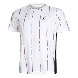 Мужское теннисное поло Australian Stripe In Ace T-Shirt Men - White