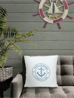 Декоративная подушка в морском стиле 40*40 см