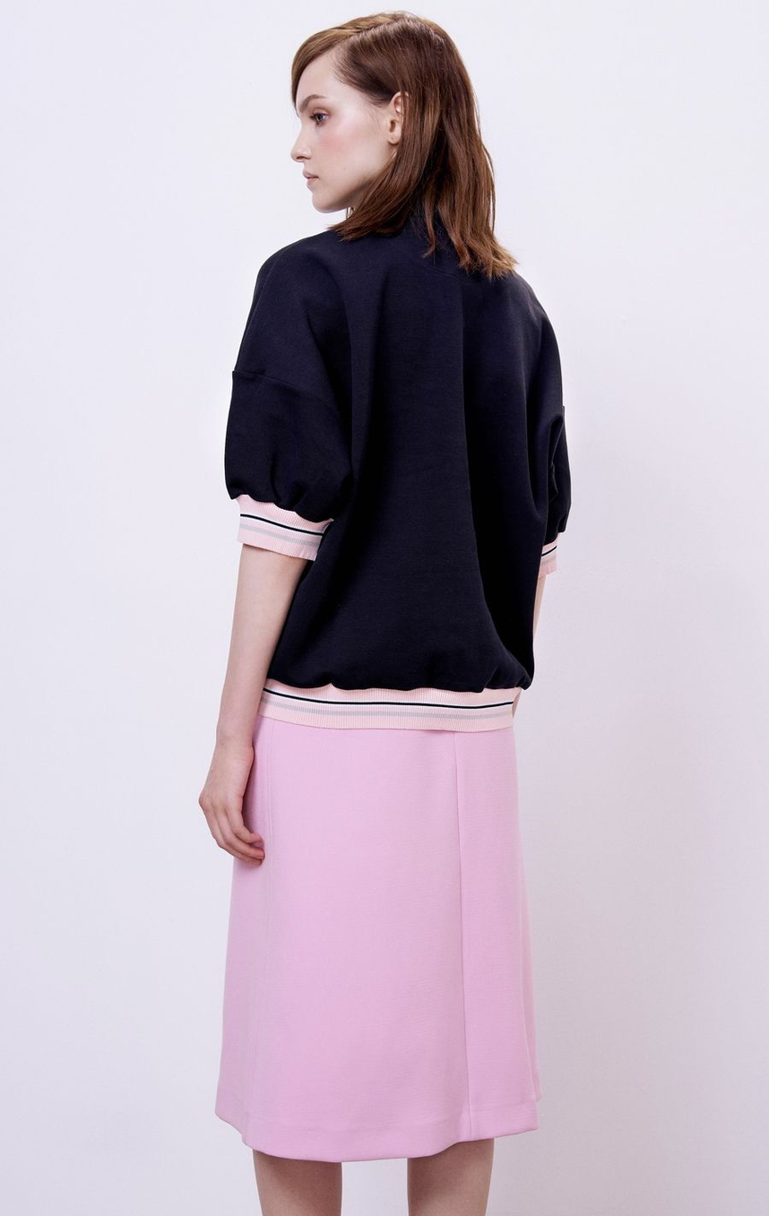 Поло из пике с контрастным подвязом