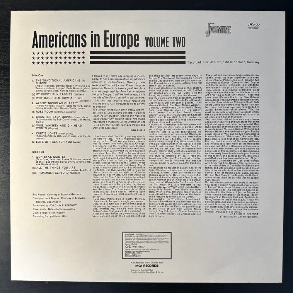 Сборник Americans In Europe Vol. 2 (Англия)