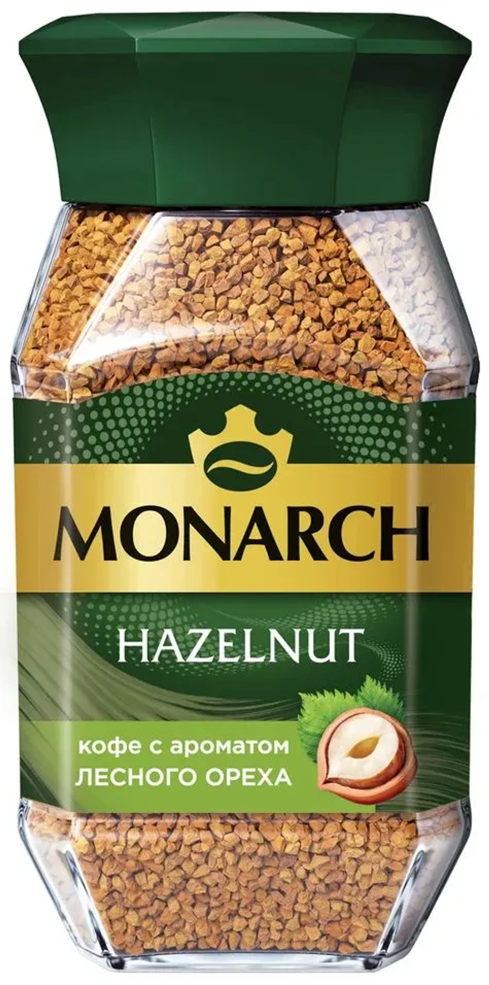 Кофе растворимый Monarch Hazelnut с ароматом лесного ореха, 95 г стеклянная банка (Монарх)