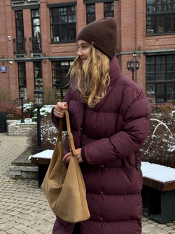 Пуховик Шерон свекольный