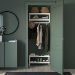 Стеллаж с крючками - IKEA MACKAPÄR/MACKAPAR, 78х32х37 см, белый, МАККАПЭР ИКЕА