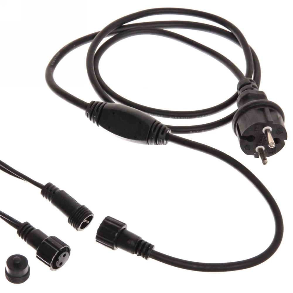 Гирлянда для улицы БАХРОМА «Мерцание» ш5м* в40/60см 180 ламп LED, черный провод, IP-65, Мультицвет (возможность соединения)