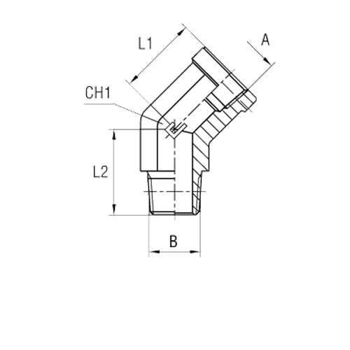 Штуцер FSС45 NPT 3/4"