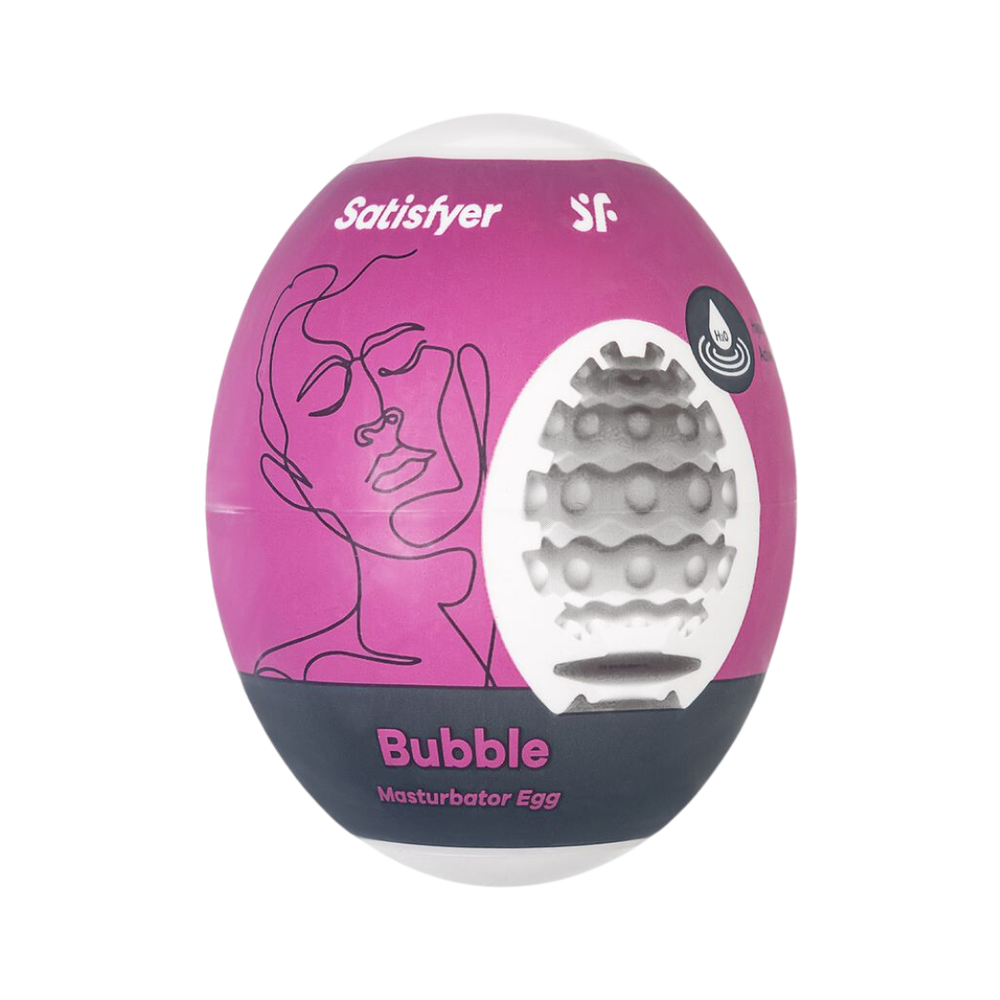 Яйцо мастурбатор Satisfyer Egg Single, рельеф Bubble