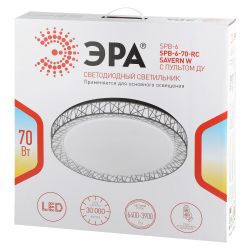 Светильник потолочный светодиодный ЭРА Классик с ДУ SPB-6-70-RC Savern W 70Вт 3400-5500К