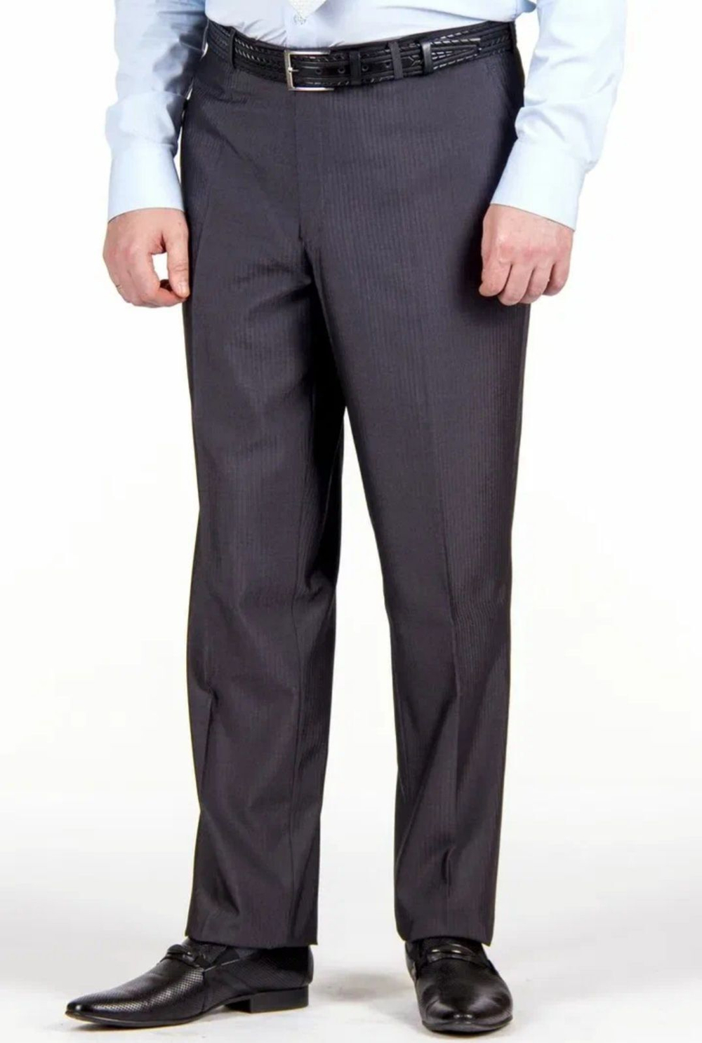 Брюки мужские синие тёмно-синие классические классика теплые утепленные на флисе толстые зимние чёрные с начёсом