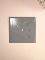 Вентиляционная решетка на магнитах с диффузором. РПР150 Серый