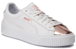 PUMA Basket Platform Metallic "White Rose Gold" Women"s