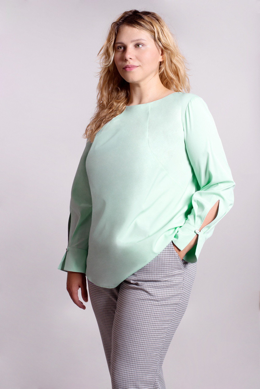 Блузка женская 3718ВП, тиффани #86Т093718ВП