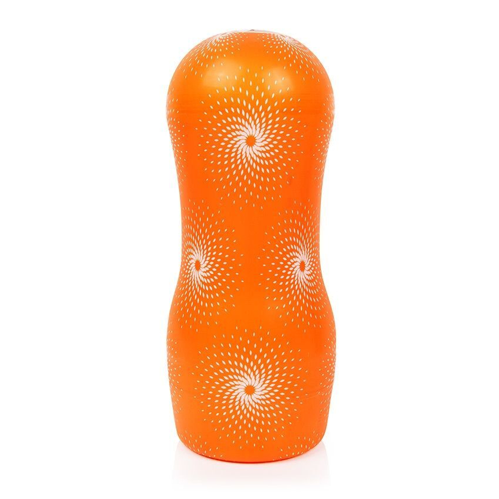 Прозрачный рельефный мастурбатор A-Loving со спиралевидным рельефом (Цвет: прозрачный)