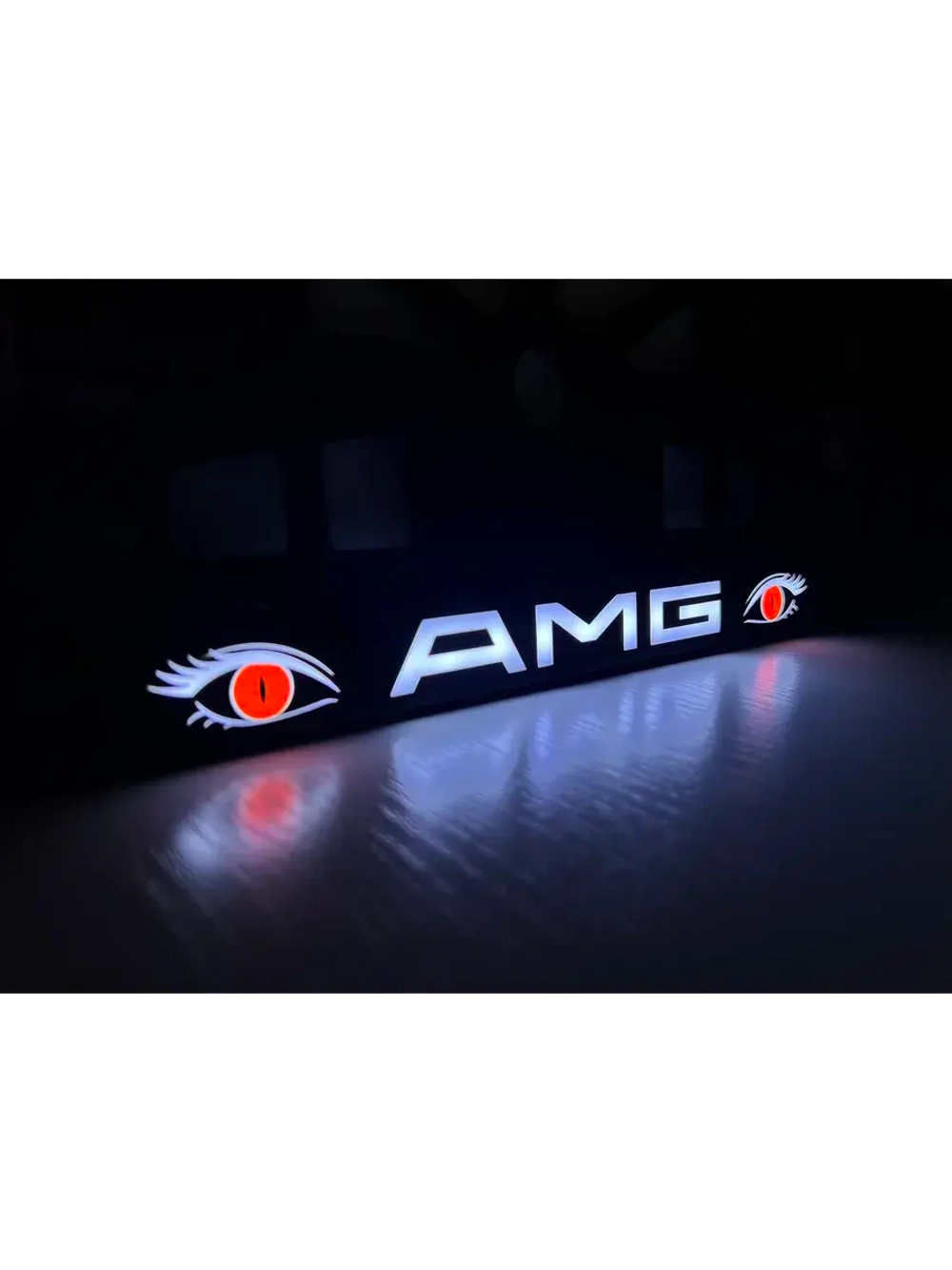 LED рамка под госномер для авто. С индивидуальным дизайном.