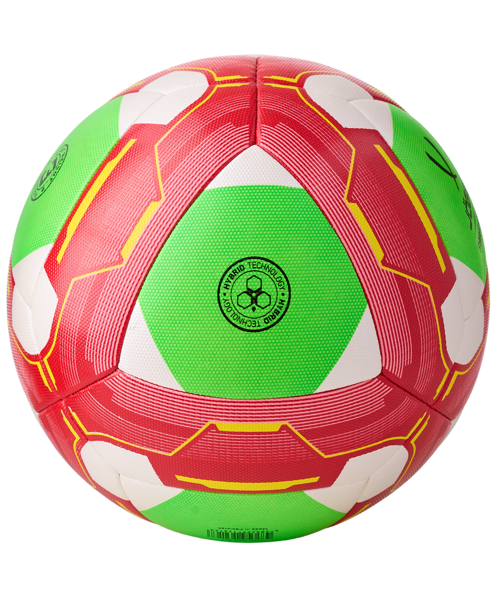 Мяч футбольный Primero Kids №3, белый/красный/зеленый