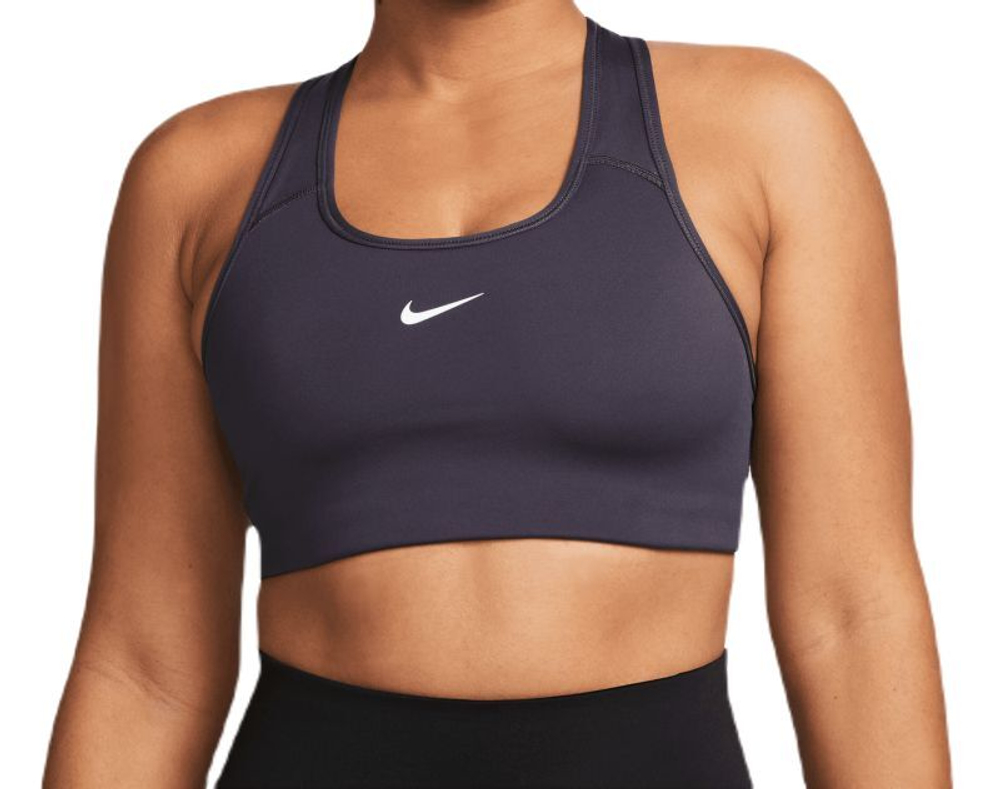 Теннисный бюстгальтер Nike Swoosh Bra Pad - Gray