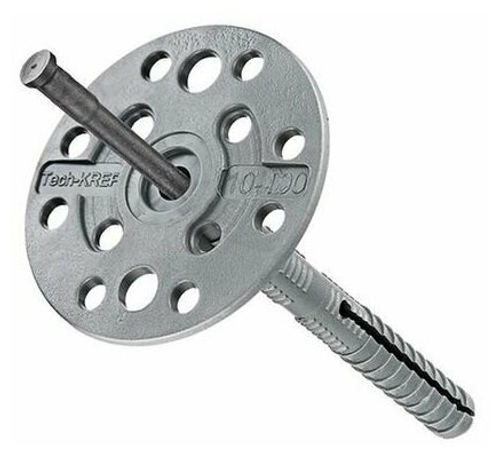 ДЮБЕЛЬ СТРОЙБАТ Д/УТЕПЛИТЕЛЯ С ПЛАСТ. ГВОЗДЕМ 10Х100ММ 50ШТ