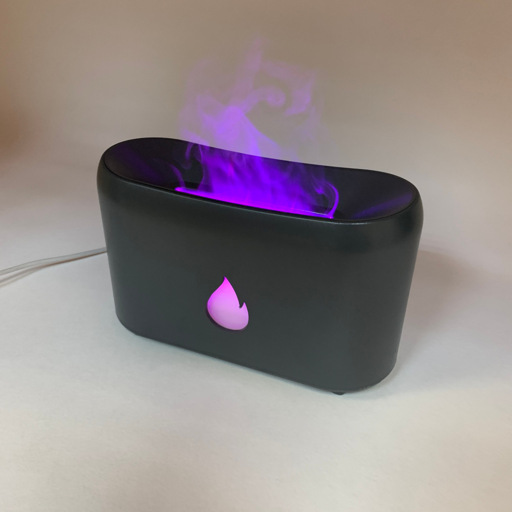 Аромадиффузор ультразвуковой Flame Black с эффектом пламени