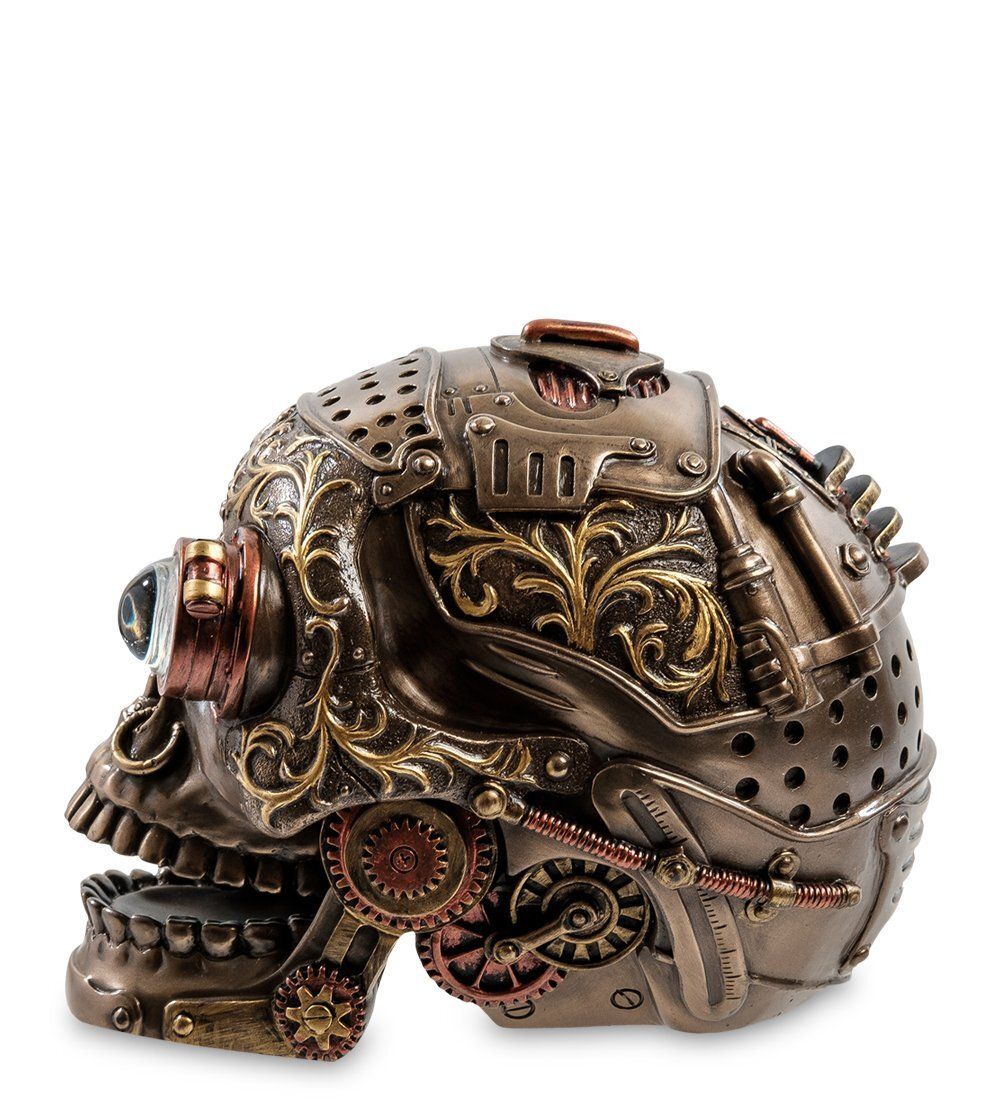 Veronese WS-909 Статуэтка в стиле Стимпанк «Череп с подвижной челюстью»