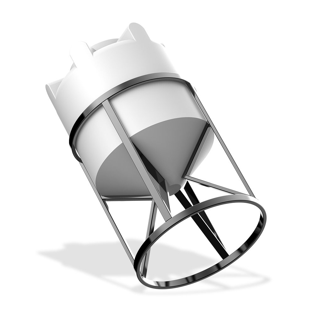 Обрешетка для конусной ёмкости Полимер-Групп К 200 конусная (720x720x840см;21,5кг;черный) - арт.559088