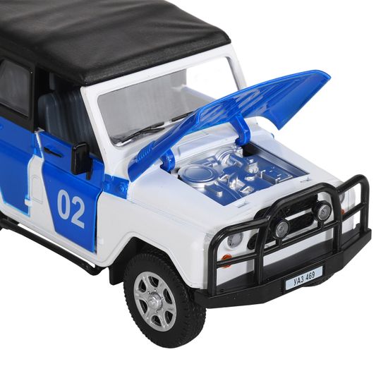 МОДЕЛЬ МАШИНЫ 1/24 УАЗ-469 ПОЛИЦИЯ
