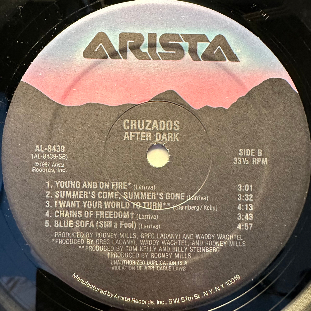 Cruzados ‎– After Dark (США 1987г.)