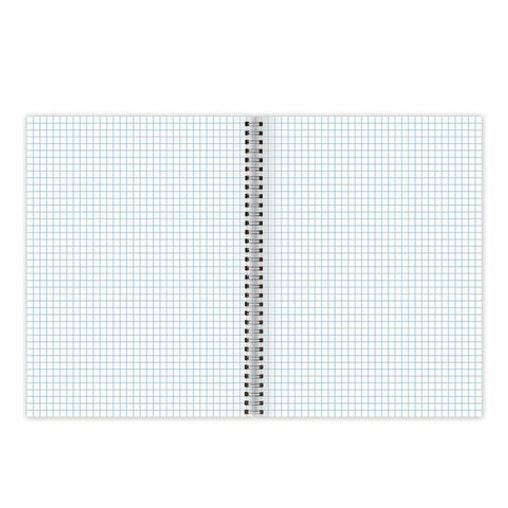 Тетрадь А4, 96 л., BRAUBERG, гребень, клетка, глянцевый лак, "Avo", 404061