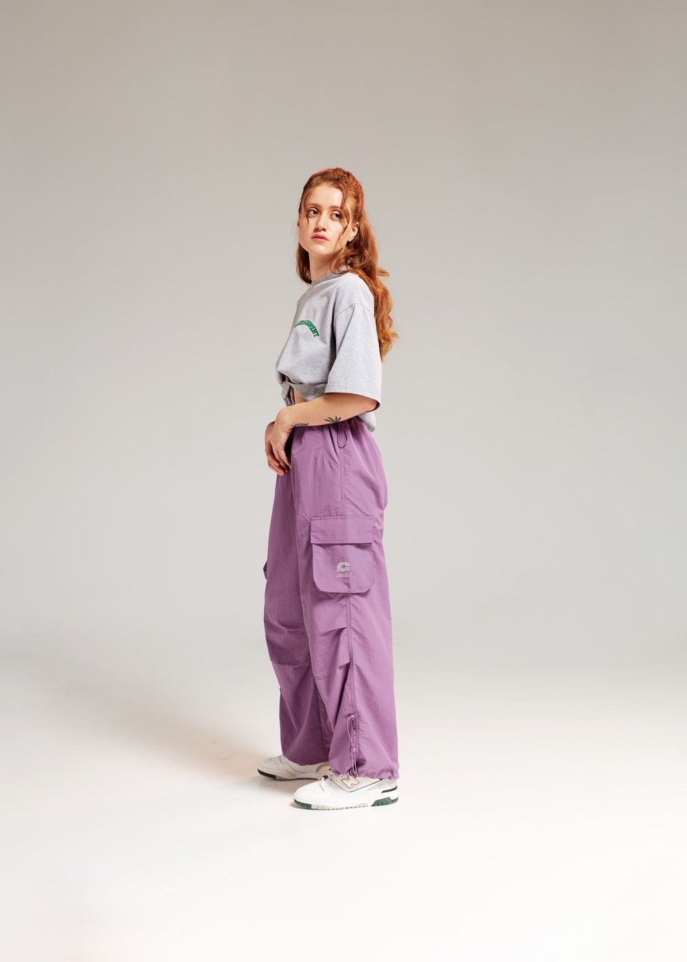 Брюки Called a Garment Multi pocket сиреневые