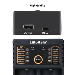 Зарядное устройство LiitoKala Lii-202 18650 Экспорт USB Li-ion / IMR: 18650, 18490, 18350, 17670, 17500, 16340(RCR123)