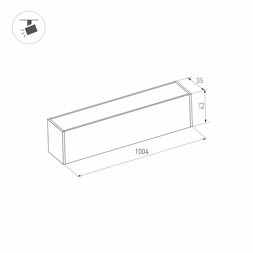Светильник MAG-FLAT-45-L1005-30W Warm3000 (BK, 100 deg, 24V) (Arlight, IP20 Металл, 5 лет) 026962