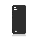 Силиконовый чехол с микрофиброй для Realme C11 black DF