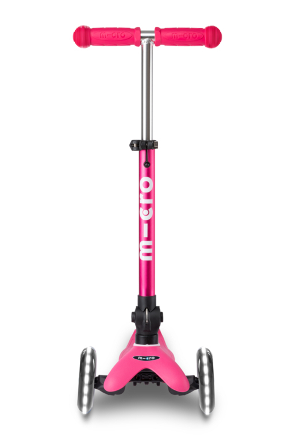 Самокат Mini Micro Deluxe складной LED розовый