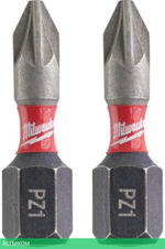 Бита Milwaukee Shockwave PZ1 25мм 2шт (4932430860)