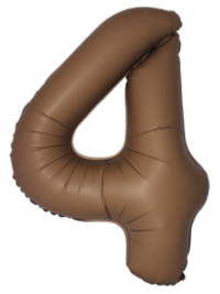 Цифра 4 Slim, Шоколад, Матовый в упаковке 40" Fm