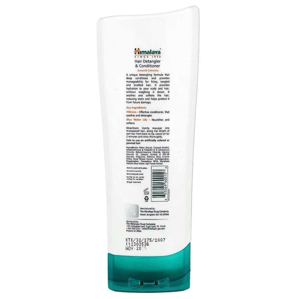 Himalaya, средство для расчесывания волос и кондиционер, гибискус, голубая кувшинка, для всех типов волос, 150 мл (5,07 жидк. унции)