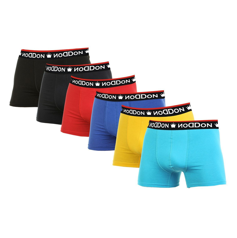 Набор из 6 разноцветных трусов-боксеров DonDon (Размер: XL) (Цвет: разноцветный)